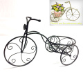 Metal Home and Garden Decoration Tricycle Flowerpot Stand Craft